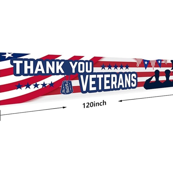 Patriotic Veterans Day Banner - Picture 6 of 6